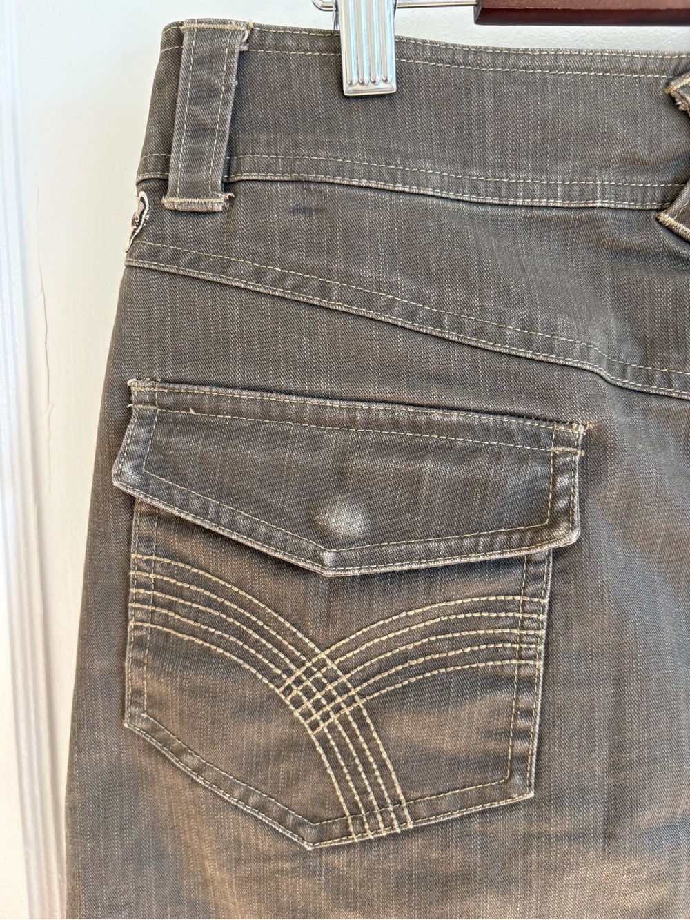 KÜHL Adventure Denim Skirt Women’s Rugged Brown Utility Pocket Skirt Size 10 - Picture 6 of 8